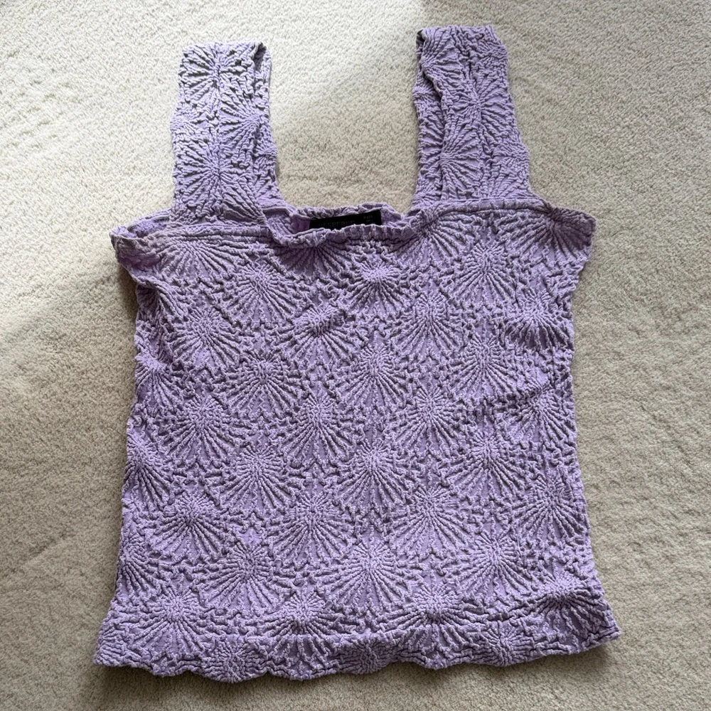 Vici Lavender Eileen Textured Women's tank Top - Picture 1 of 3